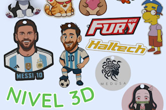 design a custom 3d logo keychain for 3d printing