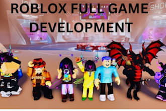 create develop edit entire roblox game video professsional systems roblox studio