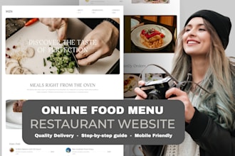 build website for restaurant, catering food truck, fast food cafe with wordpress
