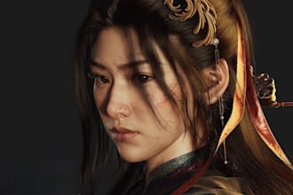 create stunning 3d realistic character for films and games in maya, ue, blender