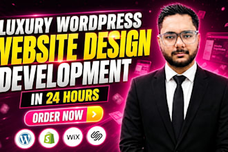 build luxury wordpress website with elementor