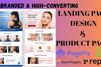 design a shopify landing page that converts using pagefly or gempages
