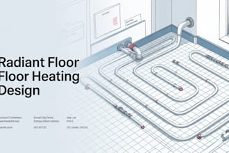 design hydronic radiant floor heating with heat load and loop layout