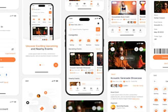 build event booking app, event rsvp app, ticket booking app, sit reservation app