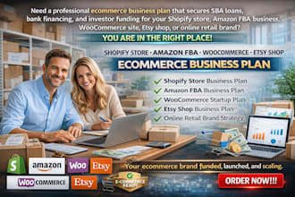 write shopify store amazon fba woocommerce esty shop ecommerce business plan