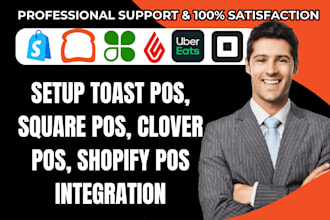 do toast, square, shopify, clover, lightspeed pos menu setup and integration