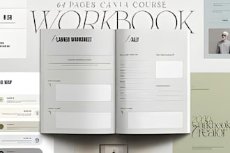 design a professional workbook PDF for students