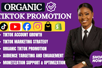 do organic tiktok promotion marketing tiktok growth monetization
