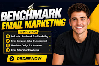 setup benchmark email marketing email campaign newsletter email automation flow