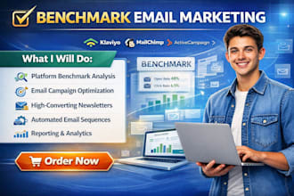setup benchmark email marketing email campaign newsletter email automation flow