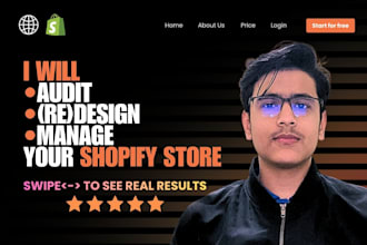 audit, review, design, redesign or manage your shopify store