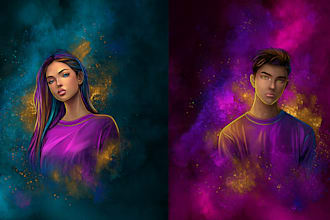 create nft collection or meme art in cartoon or anime style