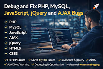 fix carrot website bugs , javascript, jquery and ajax fast