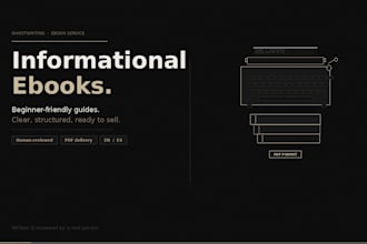 write a professional informational ebook for beginners