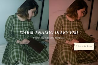 create aesthetic photoshop color grading PSD templates