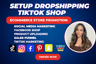 set up tiktok shop, tik tok dropshipping, ebay, etsy shop to boost shopify sales