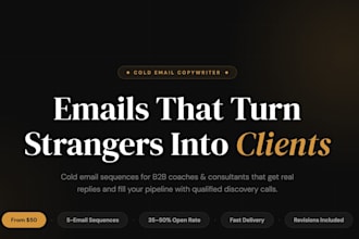 write cold emails that book calls for coaches and consultants
