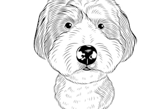 draw line art for ur pet