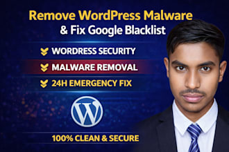 remove wordpress malware and fix google blacklist and SEO spam keyword