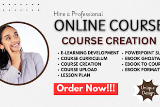 develop masterclass ebook online course, course creation, course curriculum, PPT