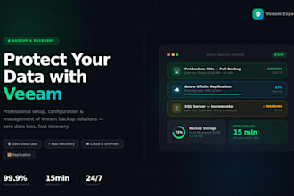 install and manage veeam backup solutions