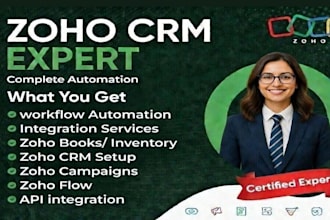 setup zoho crm books inventory campaigns with expert automation integration