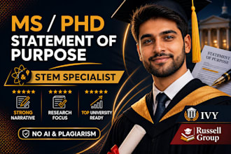 edit or create best statement of purpose, personal statement, motivation letter