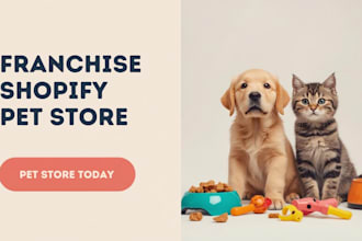 design and redesign pet shopify store
