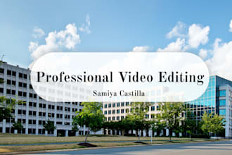 edit a customised professional video