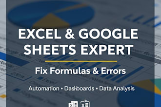 fix excel formulas, google sheets errors, and spreadsheet automation