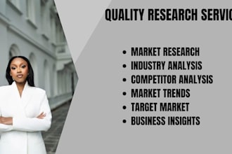 do market research and deliver business insights and strategic analysis