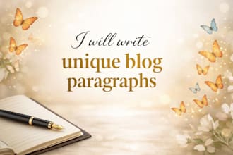 write unique blog paragarphs
