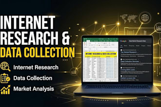 do internet research and data collection for your business