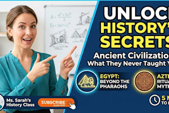 design professional educational youtube thumbnails