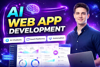 develop ai web app, ai chatbot, or custom ai saas app, ai agent, ai integration