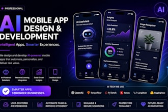custom ai mobile app design and ai mobile app development