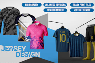 do custom jersey design or sublimation design