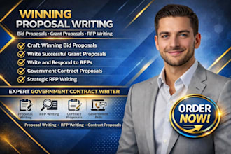 write bid proposal, grant proposals, write rfp, winning government contract, rfq