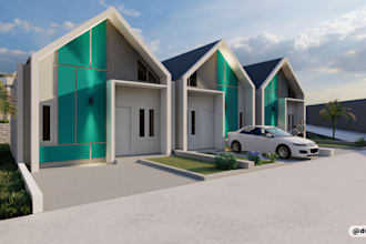 design your minimalist house and real estate 3d rendering