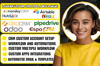 develop install custom crm odoo crm espo crm hrm erp managent sotware workflow
