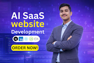 develop ai saas website with ai integration using nextjs