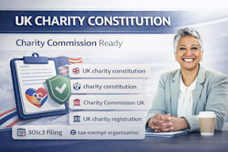 write your UK charity constitution for charity commission