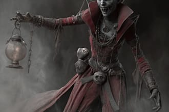 fantasy horror and fantasy horror character