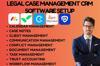setup legal case management software mondaycom wrike clio 8am mycase practice