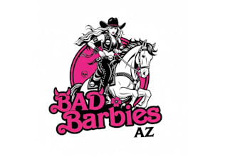 design bold playful bad barbies logo