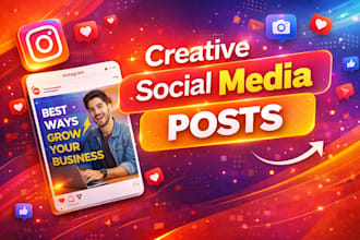 eye catching social media post design for your brand