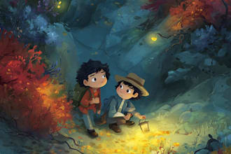 children story book illustration children story book
