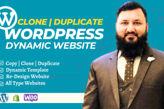 clone website or fix a wordpress website or multisite