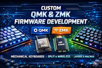 develop custom qmk and zmk firmware for your mechanical keyboard