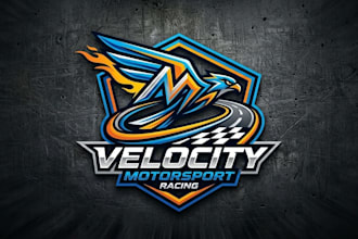 design a bold and dynamic motorsport logo for your brand or team